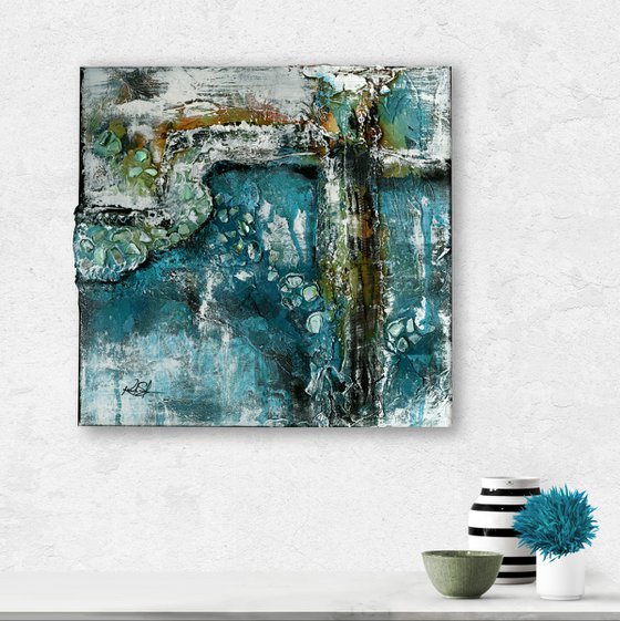 The Jewels Within 2 - Highly Textural Abstract Painting by Kathy Morton Stanion