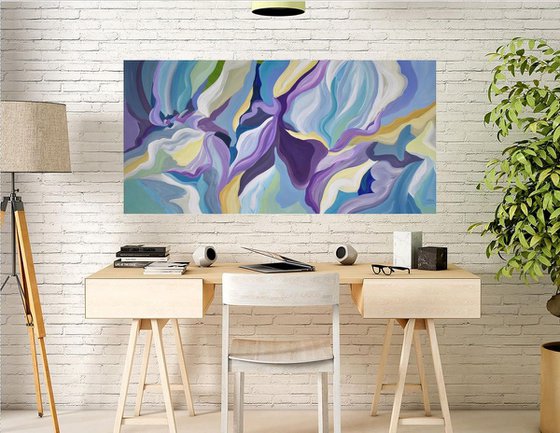 Lavender Abstract - Original Acrylic Painting