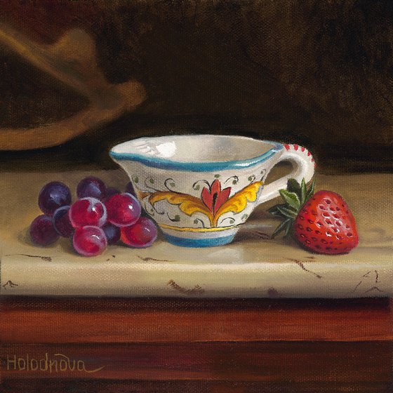 Italian Cup with a Strawberry
