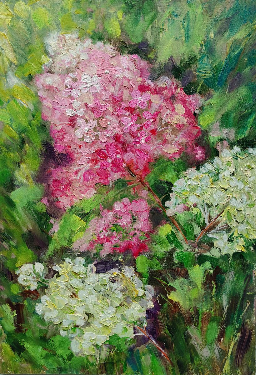 Hydrangea Painting by Yulia Berseneva