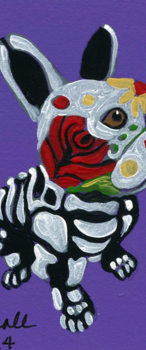Day of the Dead French Bulldog by Carla Smale