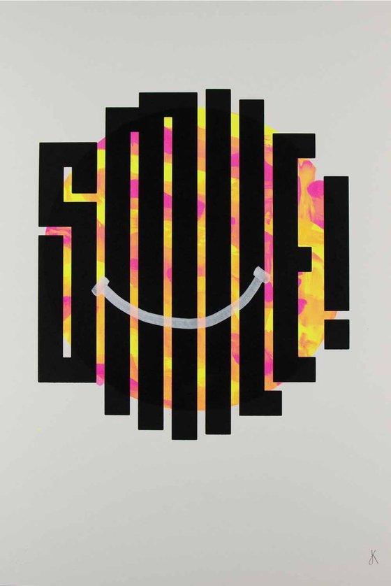 Smile (mono print)