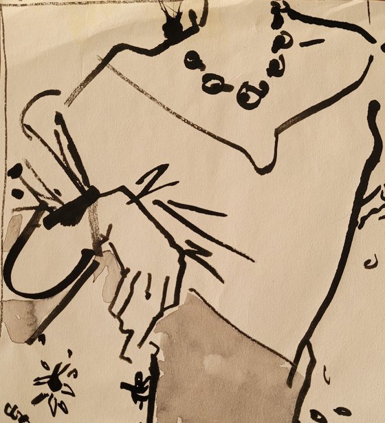 Fashion model life drawing 6