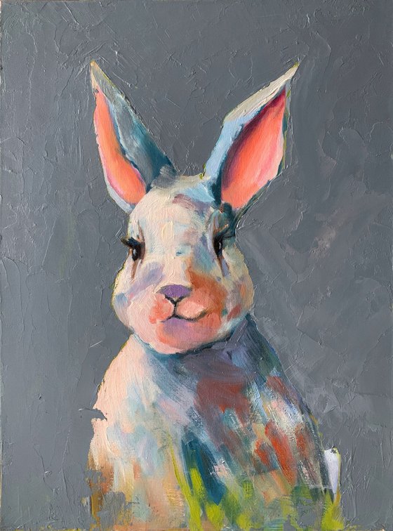 Colorful Rabbit Bunny.
