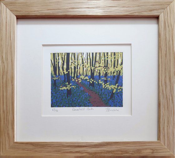 Bluebell Path, framed