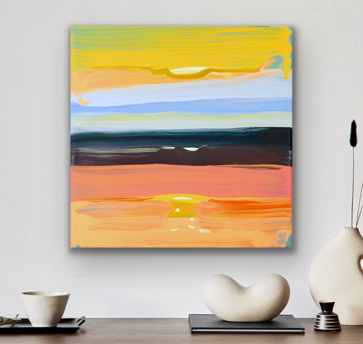  Sunrise Colors Nr.4 By Mila Weis, 16 X 16, Artwork For Sale On Artfinder