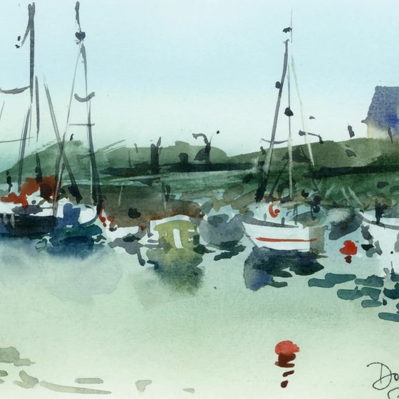 Little Breton Port. Brittany, France