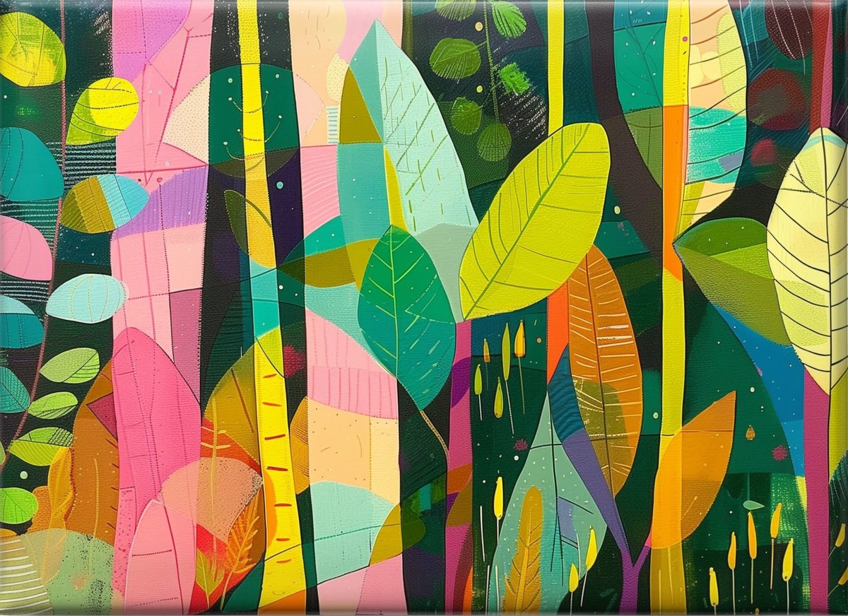 Abstract Acrylic Painting By V+V Kniazievi, 47 X 31", Autumn Warmth #1, Original Artwork