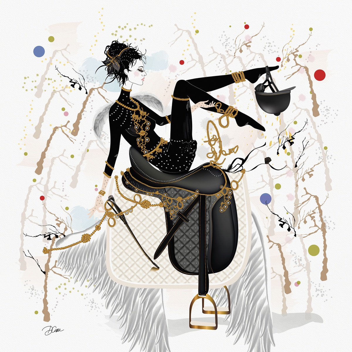 Illustrative Animal Print By Artemisia, 12 X 12, There