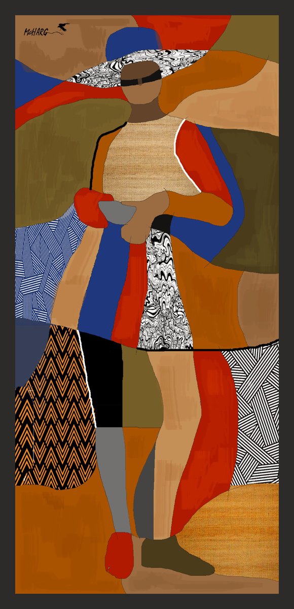 Organic Abstract Painting By Joe Mcharg, 29 X 60, High Style #4, Original Artwork