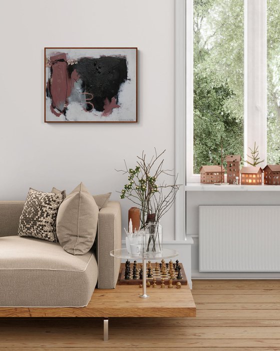 Black plays with Dusky Pink