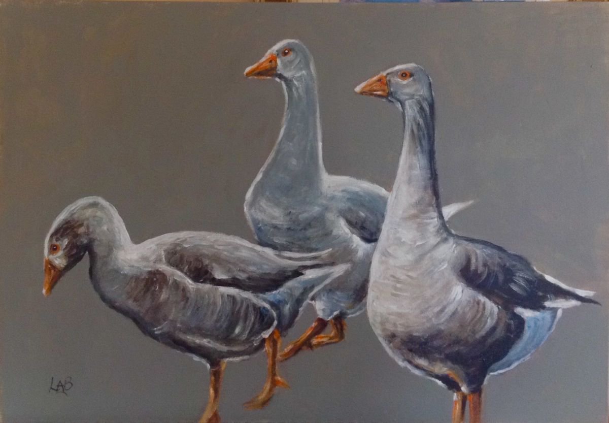 Three Geese by Louise Brown