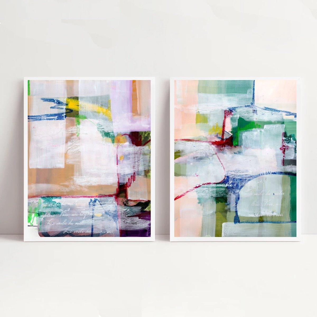 Geometric Painting , Soft Edges Of Memory By Poovi Art, 36 X 24, Artwork For Sale On Artfinder