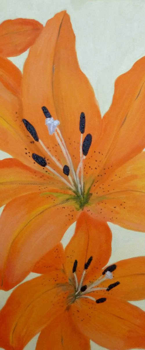 Orange Lilies by Maddalena Pacini