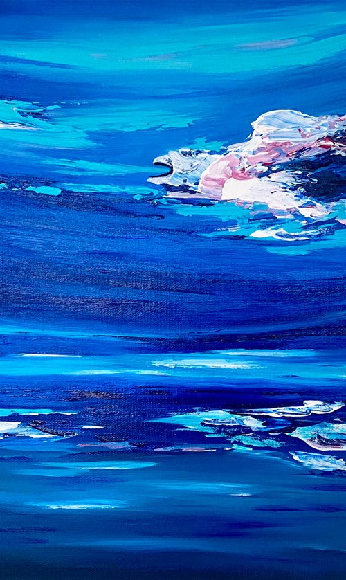 Moody Blue Series Nr 2  Turtle Sky by Marja Brown