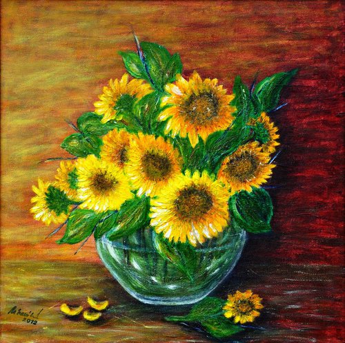 Still life - Sunflower .. by Emília Urbaníková