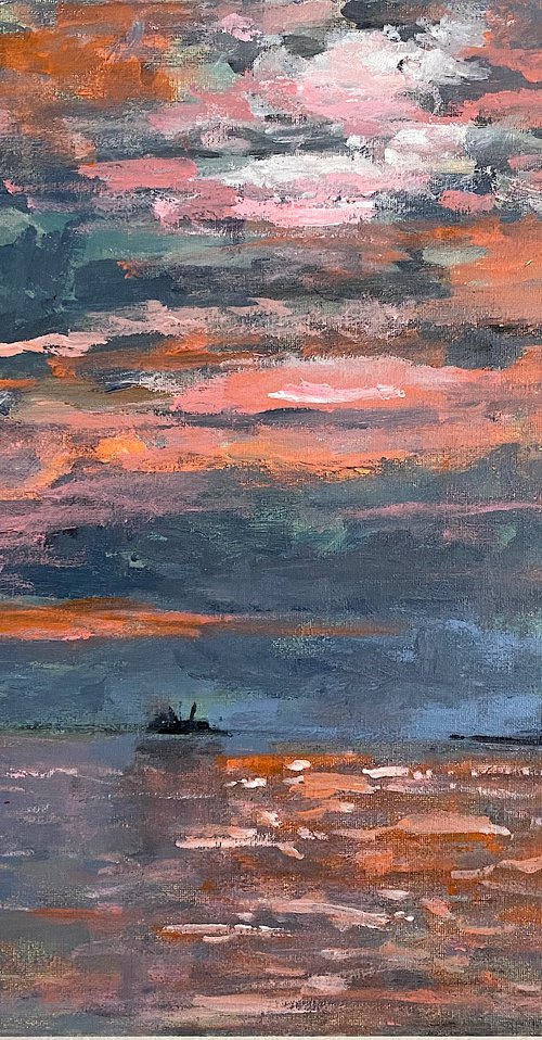 Thessaloniki Port at Sunset by Mutlu Ertac
