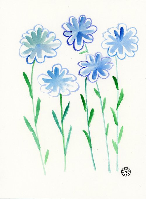 Blue Flowers by Anton Maliar