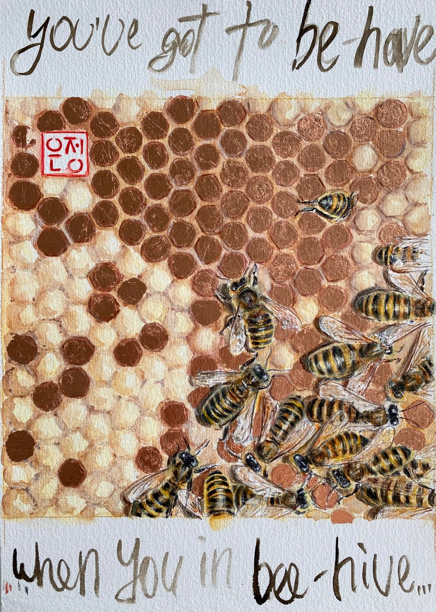 Bee-have in bee hive by Natali pArt