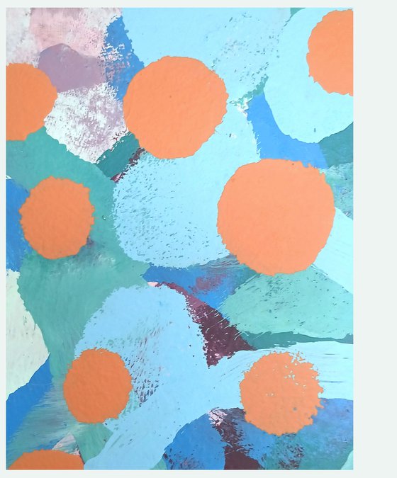 Spotty Pop Painting - JIZZ 01 - Copper