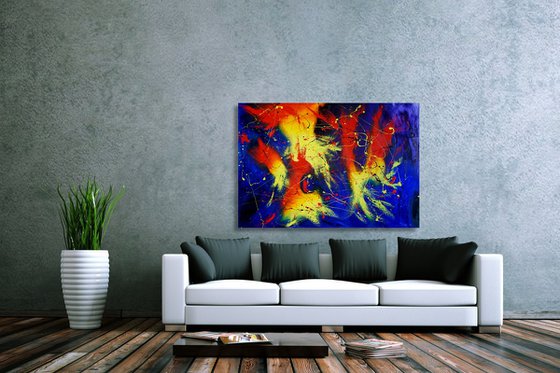 Anger Management (130 x 90 cm) XXL oil (52 x 36 inches)