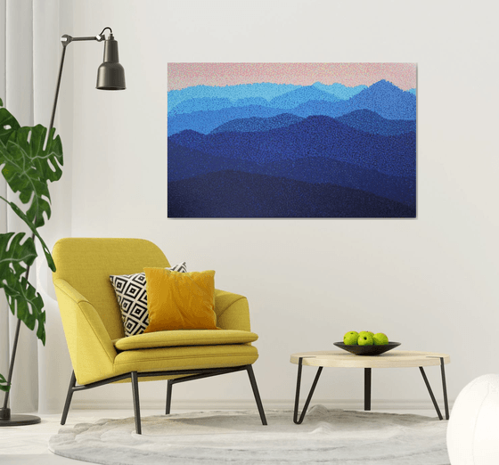 Mountains  /  ORIGINAL ACRYLIC PAINTING