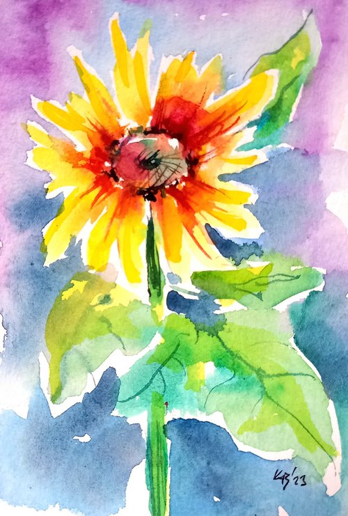 Little sunflower by Kovács Anna Brigitta