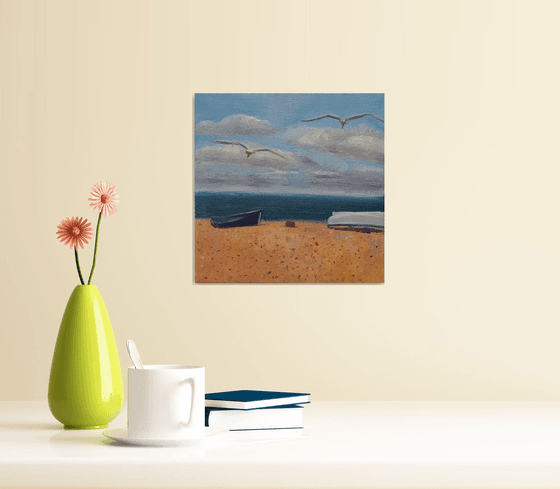 Boats on the Beach mini