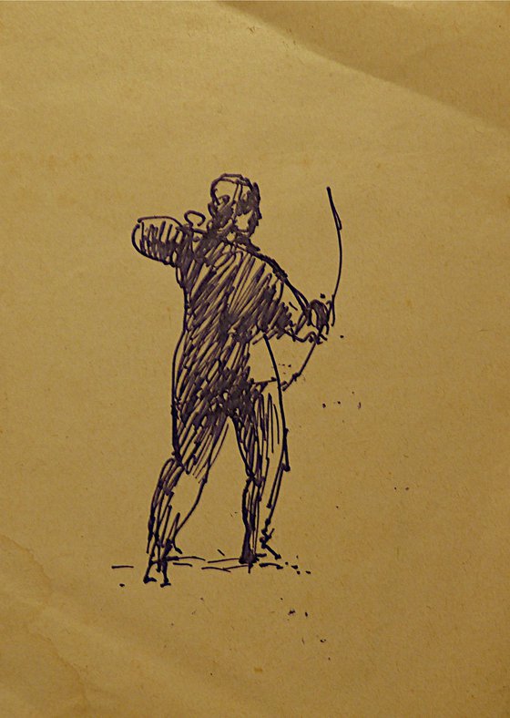 The Archer, 10x14 cm - FREE shipping!