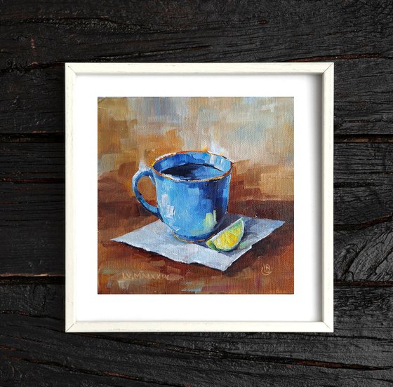Mini Oil Painting Still Life With A Cup