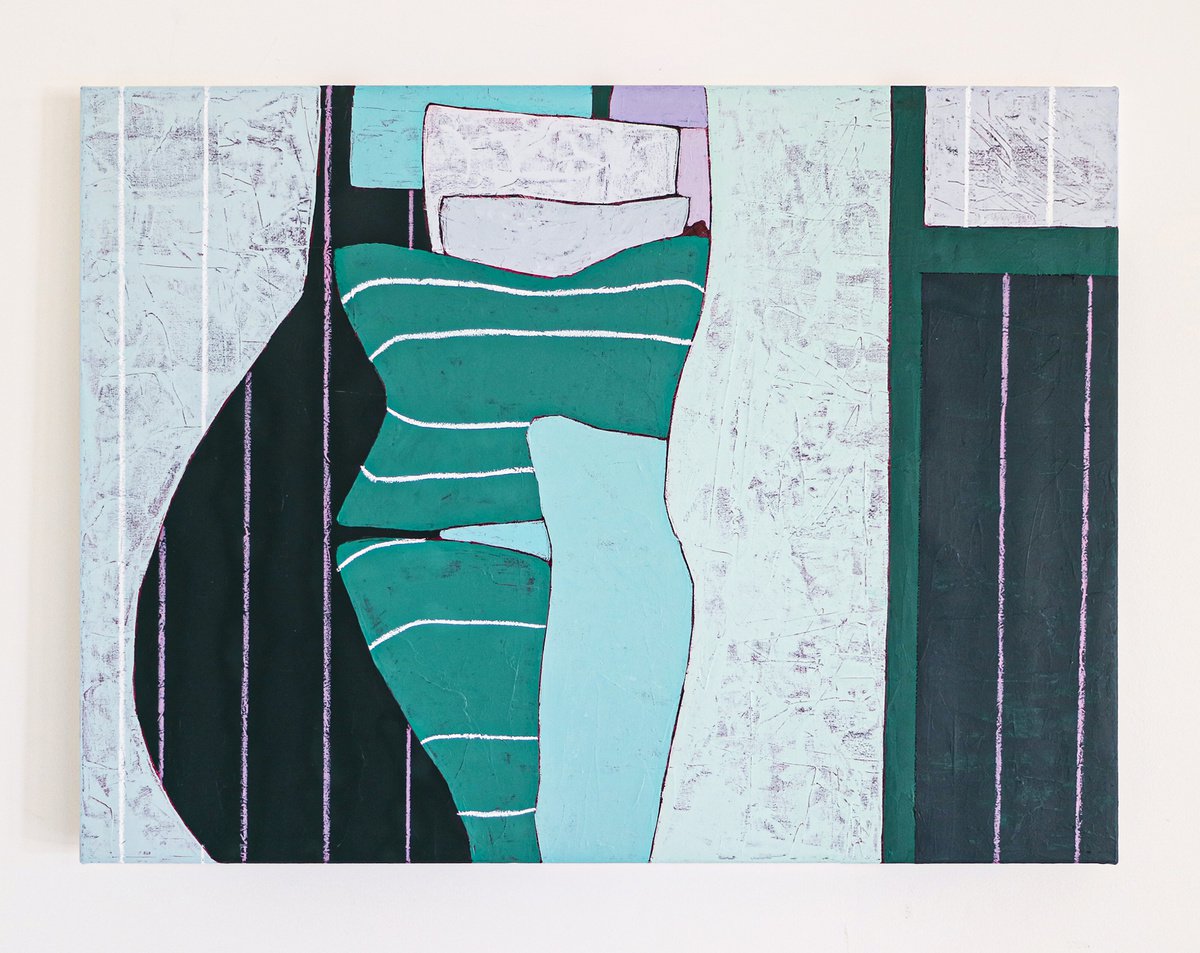 Abstract Painting - Enigma (Original, 40x30 | 101x76 cm) by Hyunah Kim