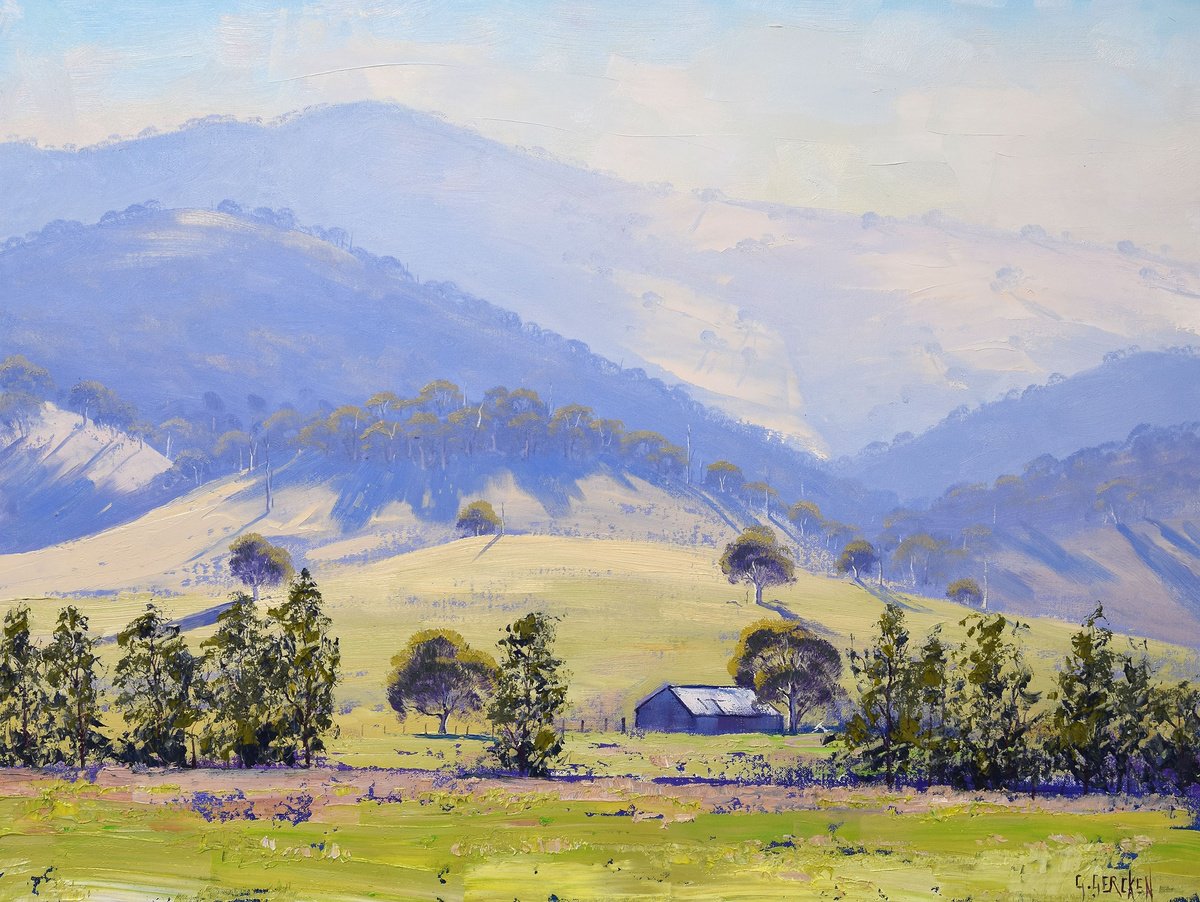 Hilly Australian Landscape by Graham Gercken