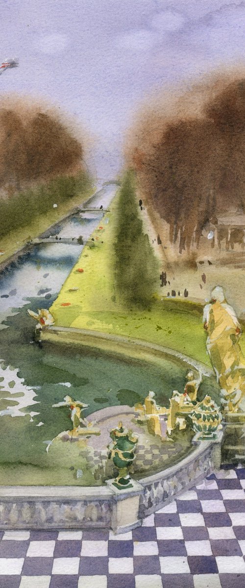 Fountains of Peterhof by Tatyana Tokareva
