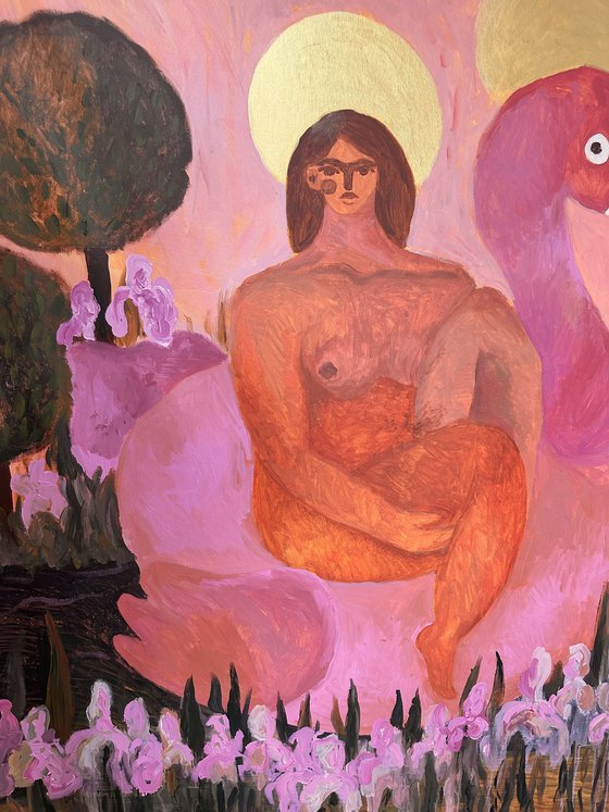 Virgin Maria in the Garden