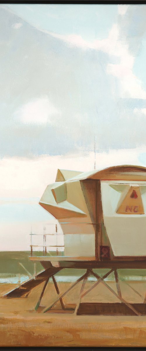 Early morning Lifeguard Tower by Bo Kravchenko