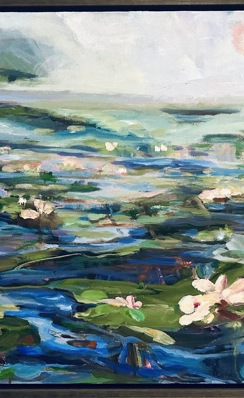 Misty Morning Lilies by Annette Wolters