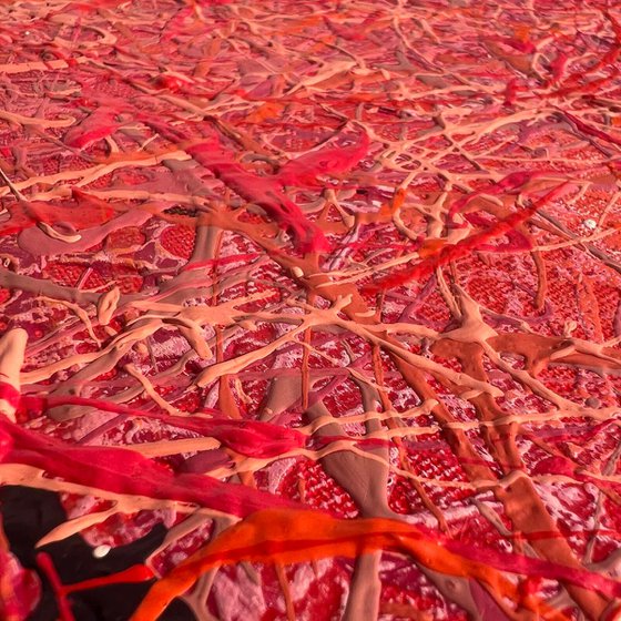 Scarlet Dreams- triptych