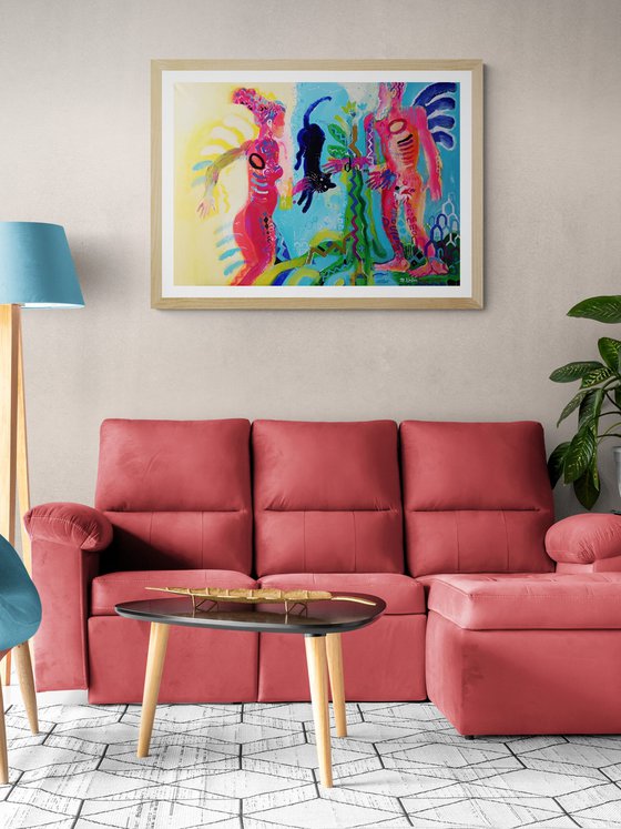 Adam is looking for Eve