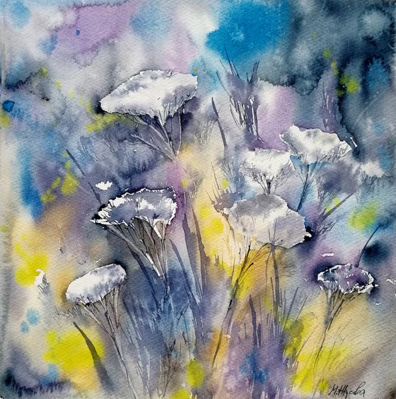 Wildflowers  painting.