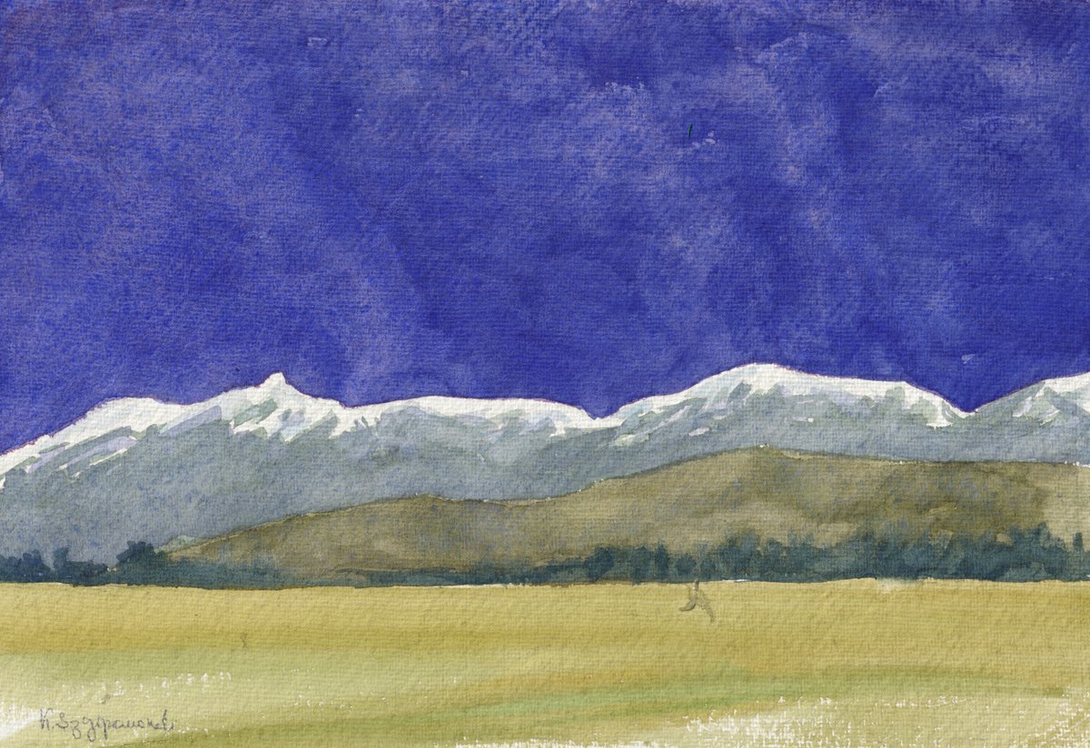 The Jura mountains by Krystyna Szczepanowski