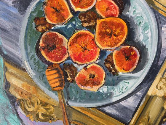 Figs on Mirror Tray