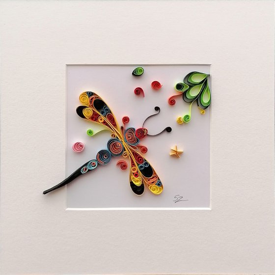 Dragonfly in Quilling