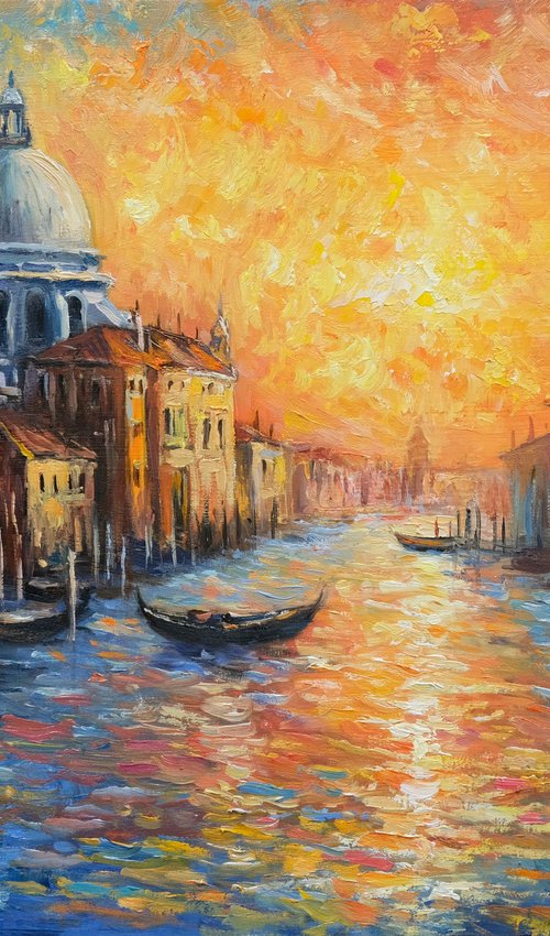 Sunset in Venice by Behshad Arjomandi