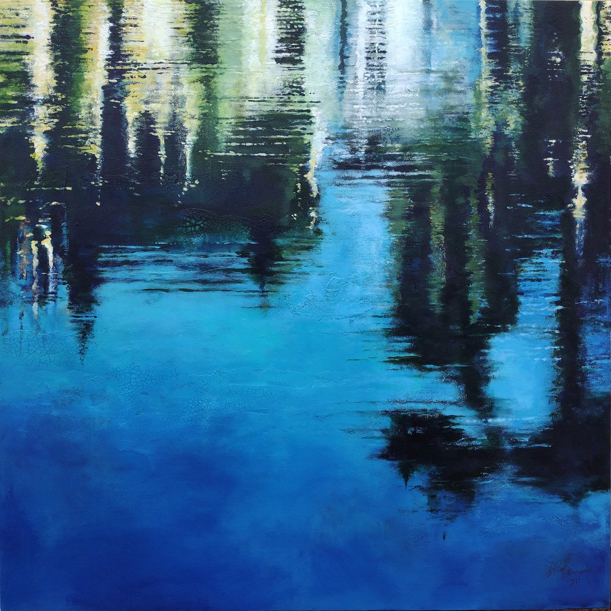  Tarn Hows Waters By Frank Barnes, 35 X 35, Artwork For Sale On Artfinder
