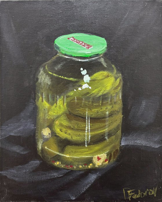 Jar of Pickles Still Life