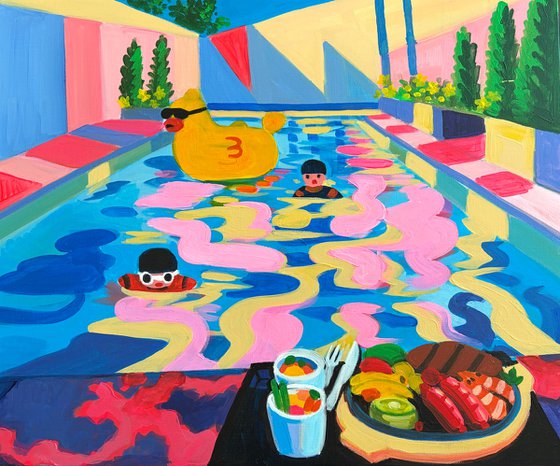 Poolside Happiness