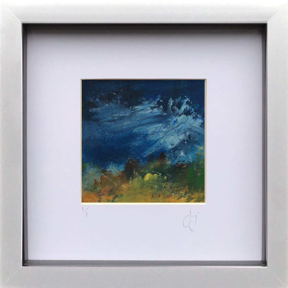 Edit 2.4 - Framed abstract landscape painting by Jon Joseph