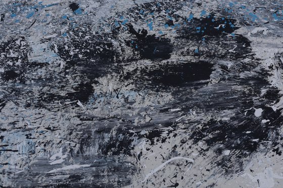 Blue Black White