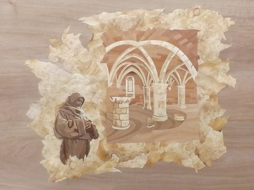Marquetry work - Parchment by Dušan Rakić