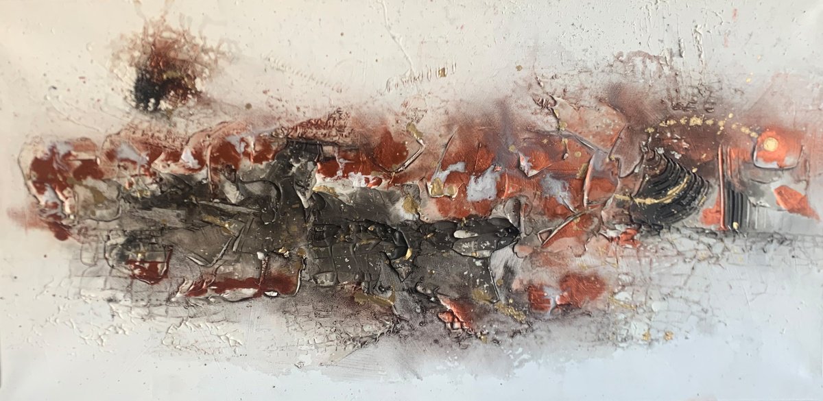 Fractured Current By Danguole Serstinskaja, 39 X 20, Artwork For Sale On Artfinder